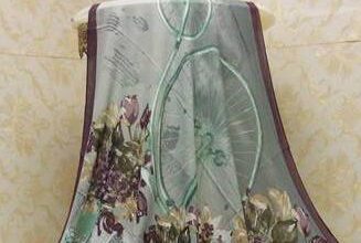 مدل روسری قواره بزرگ مجلسی | انواع روسری نخی گلدار قواره بزرگ 84 93440844 samatak com