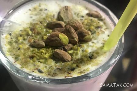 روش تهیه شیر پسته غلیظ و خوشمزه بازاری در خانه 2 روش تهیه شیر پسته بدون بستنی