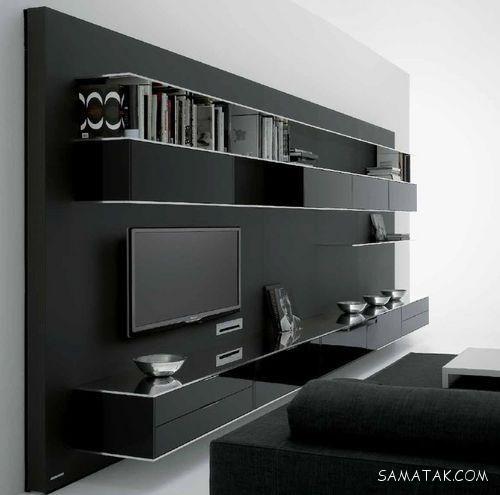 میز تلویزیون دیواری؛ مدل میز تلویزیون دیواری ساده و شیک