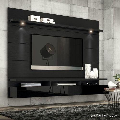 میز تلویزیون دیواری؛ مدل میز تلویزیون دیواری ساده و شیک