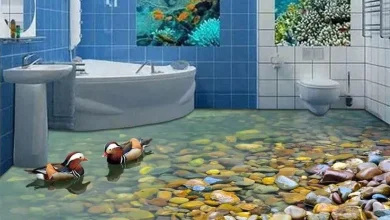 35 مدل سرامیک سه بعدی سرویس بهداشتی برای کف و دیواری 46 سرامیک سه بعدی سرویس بهداشتی