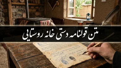 نمونه متن قولنامه دستی خانه روستایی 205 متن قولنامه دستی خانه روستایی