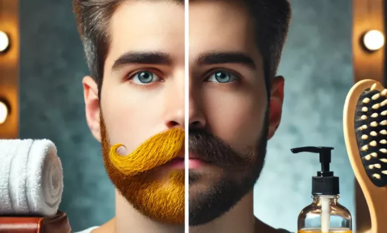 چگونه زردی سبیل را از بین ببریم + رفع زردی سبیل مردان 1 چگونه زردی سبیل را از بین ببریم
