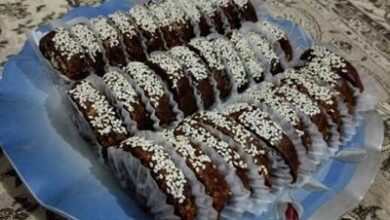 آموزش طرز درست کردن رولت خرما و گردو بدون فر 83 1443789969 samatak com