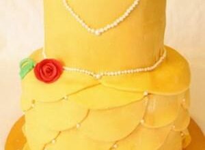 مدل کیک تولد دخترانه بزرگسال با خمیر فوندانت 50 1890099014 samatak com