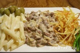 طرز تهیه بیف استروگانف با گوشت گوساله غذای روسی 6 421779242 samatak com
