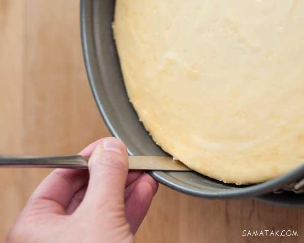 طرز تهیه چیز کیک ساده با ژله (آموزش تصویری) طرز تهیه چیز کیک ساده با ژله (آموزش تصویری)