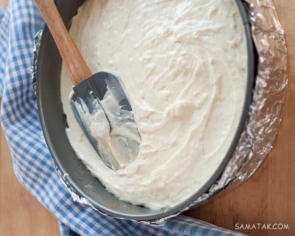 طرز تهیه چیز کیک ساده با ژله (آموزش تصویری) طرز تهیه چیز کیک ساده با ژله (آموزش تصویری)