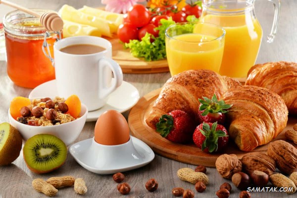 تزیین میز صبحانه ساده و شیک + چیدمان میز صبحانه دونفره تزیین میز صبحانه ساده و شیک + چیدمان میز صبحانه دونفره