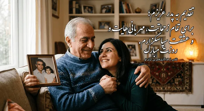 70 متن تشکر از پدر (عکس نوشته و جملات زیبا برای قدردانی از پدران) 3 متن تشکر از پدر 3