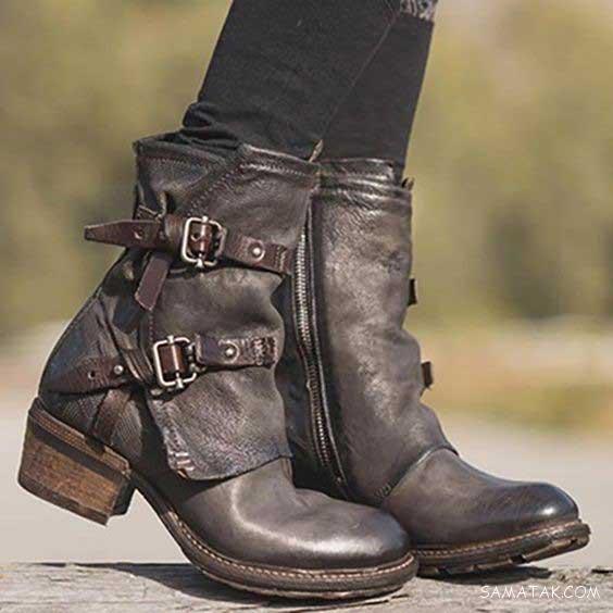 مدل نیم بوت دخترانه جدید (بدون پاشنه - پاشنه کوتاه - پاشنه بلند)