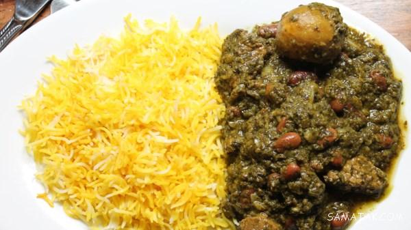 دستور پخت خورش قورمه سبزی با مرغ و لوبیا چیتی دستور پخت خورش قورمه سبزی با مرغ و لوبیا چیتی