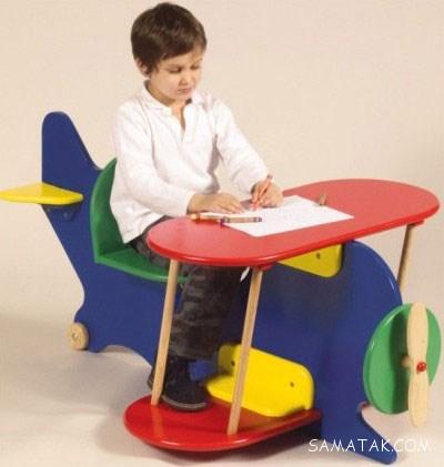 مدل میز تحریر کودک دخترانه و پسرانه تاشو + ابعاد استاندارد میز تحریر کودک