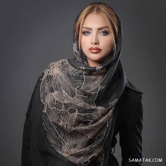 مدل مو زیر شال برای صورت کشیده و گرد | مدل موی جلوی سر زیر شال برای عروسی