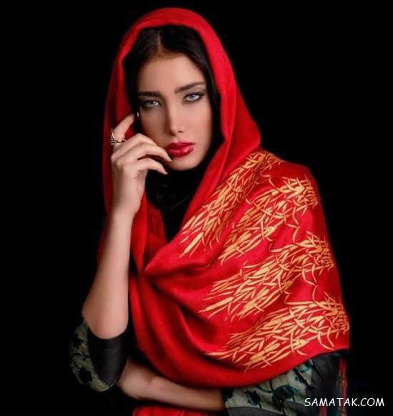 مدل مو زیر شال برای صورت کشیده و گرد | مدل موی جلوی سر زیر شال برای عروسی