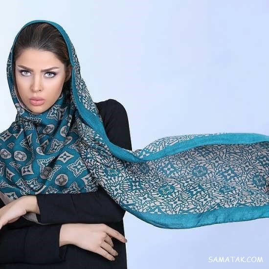مدل مو زیر شال برای صورت کشیده و گرد | مدل موی جلوی سر زیر شال برای عروسی