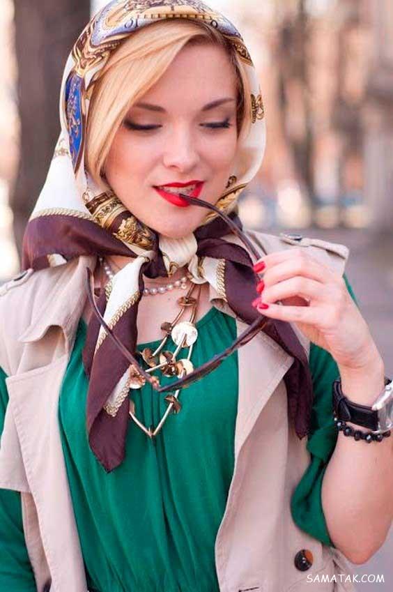 مدل مو زیر شال برای صورت کشیده و گرد | مدل موی جلوی سر زیر شال برای عروسی