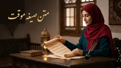 متن صیغه موقت به عربی با ترجمه فارسی 7 متن صیغه موقت