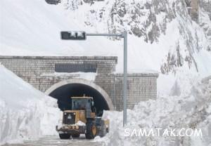 عکس هایی از سقوط بهمن و برف سنگین در جاده چالوس به کرج 86 1498504405 samatak com