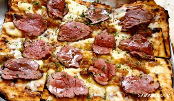طرز تهیه پیتزا سیر و استیک | طرز تهیه پیتزا استیک ایتالیایی طرز تهیه پیتزا سیر و استیک | طرز تهیه پیتزا استیک ایتالیایی
