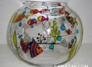 تزیین تنگ ماهی با ویترای؛ آموزش تزیین و طرح روی تنگ ماهی با ویترای 8 1637705401 samatak com