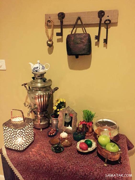 چیدن سفره هفت سین روی میز گرد - مستطیل - ناهار خوری (۹۸ مدل)