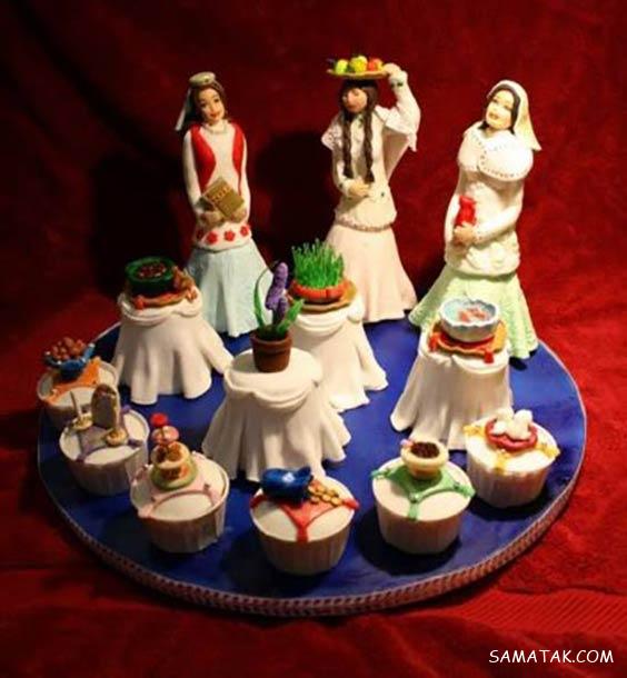 چیدن سفره هفت سین روی میز گرد - مستطیل - ناهار خوری (۹۸ مدل)