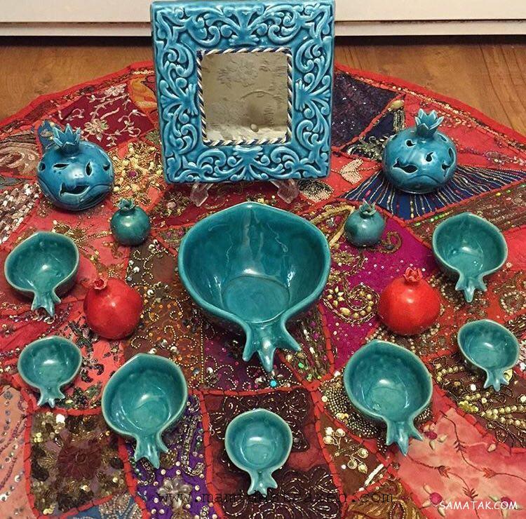 چیدن سفره هفت سین روی میز گرد - مستطیل - ناهار خوری (۹۸ مدل)