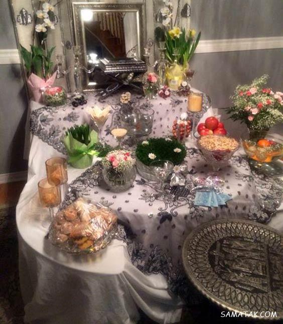چیدن سفره هفت سین روی میز گرد - مستطیل - ناهار خوری (۹۸ مدل)