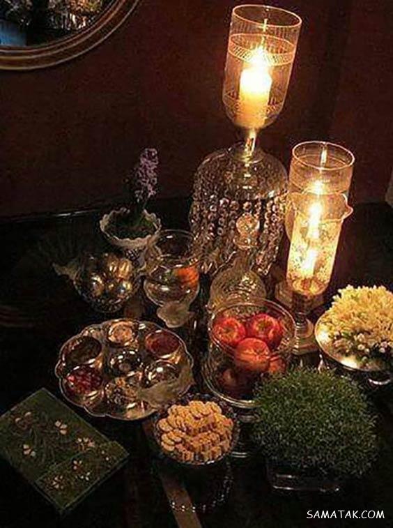 چیدن سفره هفت سین روی میز گرد - مستطیل - ناهار خوری (۹۸ مدل)