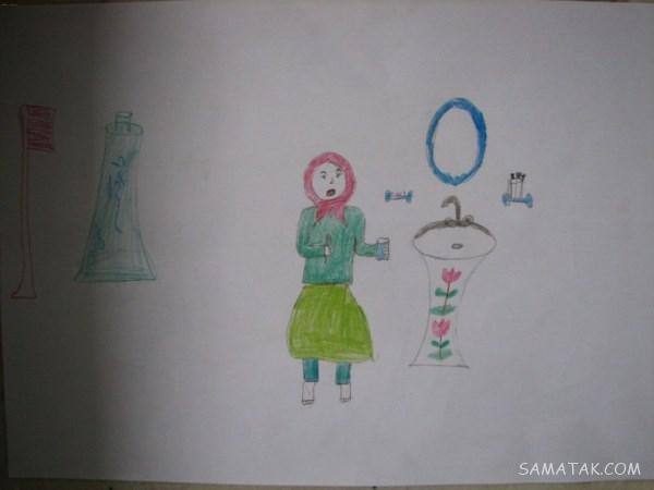 نقاشی سفره هفت سین برای کلاس اول تا ششم دبستان