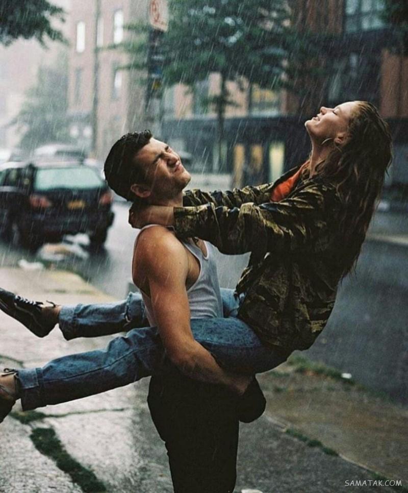 عکس دختر و پسر در آغوش هم روی تخت | عکس عاشقانه زن و شوهر در آغوش هم
