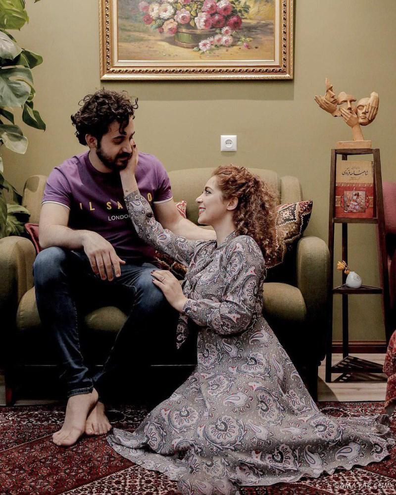 عکس دختر و پسر در آغوش هم روی تخت | عکس عاشقانه زن و شوهر در آغوش هم