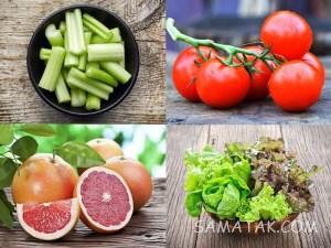 جدول غذاهای کالری منفی برای لاغری (مواد غذایی، سبزیجات، میوه ها) 1 2026263184 samatak com
