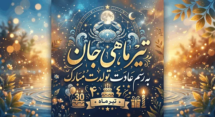 تبریک تولد تیر ماهی 3