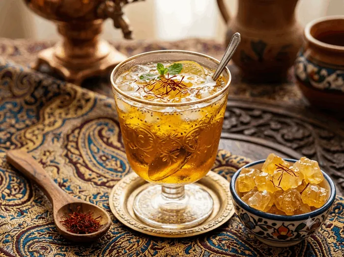 طرز تهیه شربت خاکشیر و تخم شربتی به 5 روش ساده و فوری 6 طرز تهیه شربت خاکشیر و تخم شربتی 6