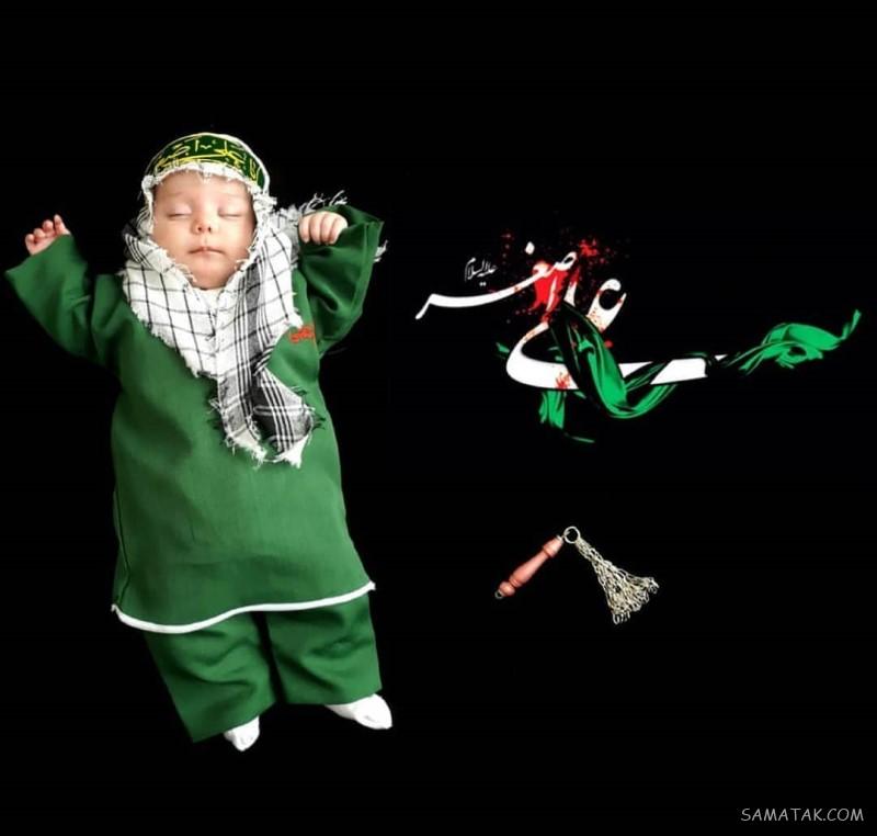 عکس نوشته شیرخوارگان حضرت علی اصغر برای پروفایل