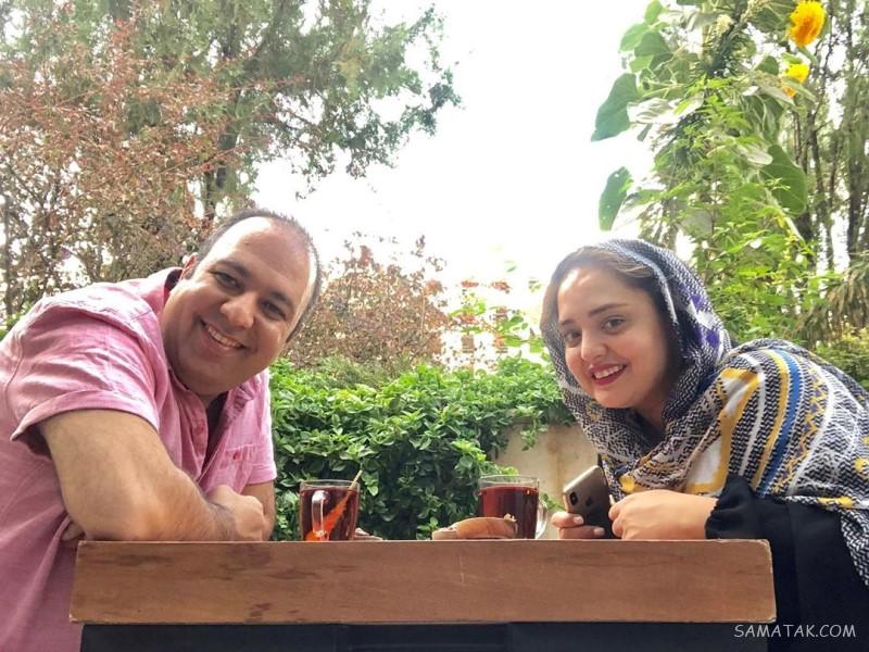 نرگس محمدی بازیگر سریال ستایش و همسرش علی اوجی