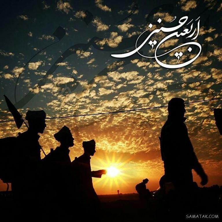 عکس نوشته اربعین نزدیک است | عکس پیاده روی اربعین با کیفیت