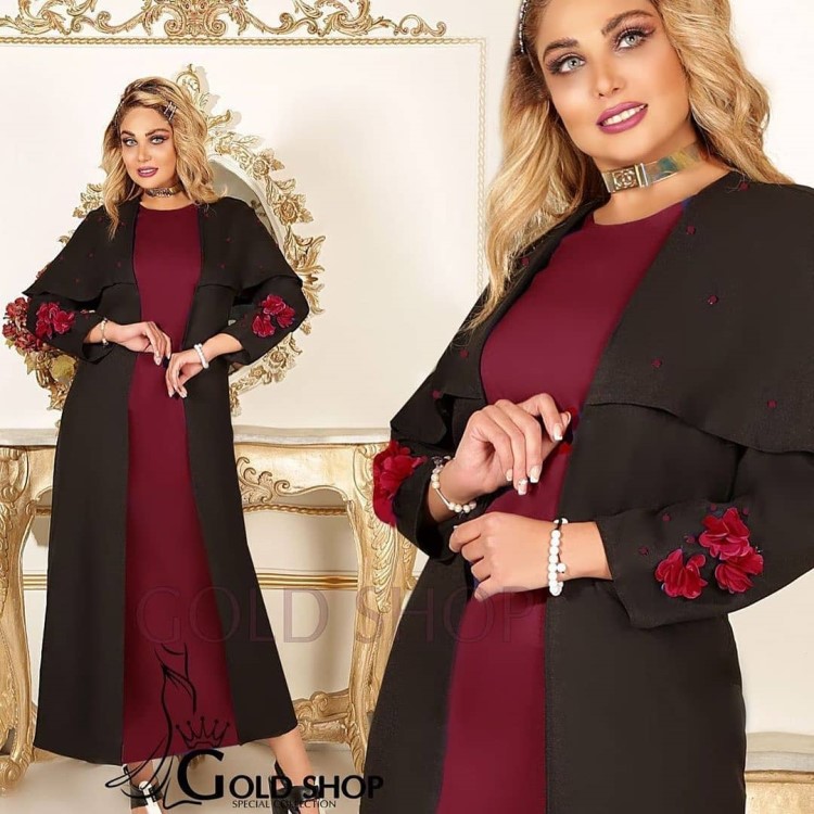 مدل ماکسی مجلسی زنانه با پارچه لمه شنی و نگین دار مدل ماکسی مجلسی زنانه با پارچه لمه شنی و نگین دار