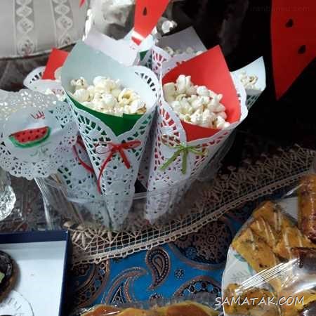 تزیین پفیلای شب یلدا ؛ 100 ایده تزیین پفیلا برای شب یلدا تزیین پفیلای شب یلدا ؛ 100 ایده تزیین پفیلا برای شب یلدا