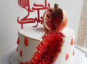 کیک شب یلدا لاکچری | عکس تزیین انواع مدل کیک شب یلدا جدید 6 1913119990 samatak com