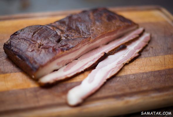 طرز تهیه بیکن گوشت گوساله + طرز پخت بیکن در فر