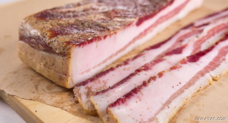 طرز تهیه بیکن گوشت گوساله + طرز پخت بیکن در فر