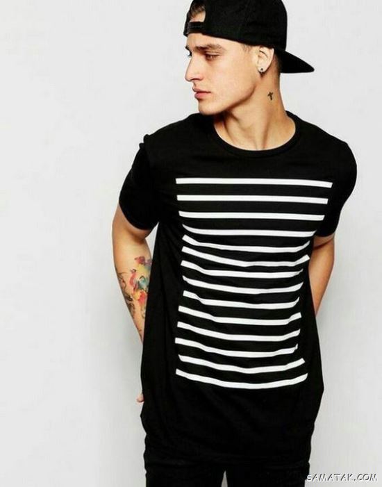 60 مدل تیشرت لانگ مردانه ساده و طرح دار جدید (Long T-shirt) 60 مدل تیشرت لانگ مردانه ساده و طرح دار جدید (Long T-shirt)