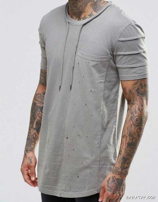 60 مدل تیشرت لانگ مردانه ساده و طرح دار جدید (Long T-shirt) 60 مدل تیشرت لانگ مردانه ساده و طرح دار جدید (Long T-shirt)