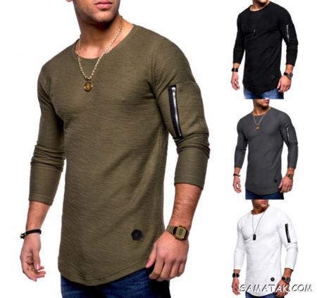 60 مدل تیشرت لانگ مردانه ساده و طرح دار جدید (Long T-shirt) 60 مدل تیشرت لانگ مردانه ساده و طرح دار جدید (Long T-shirt)