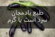 طبع بادمجان سرد است یا گرم