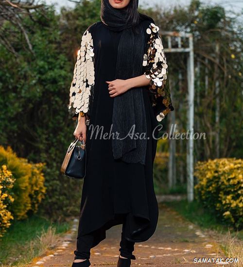 مدل مانتو مشکی شیک و رسمی - اسپرت - لاکچری - ساده و جدید