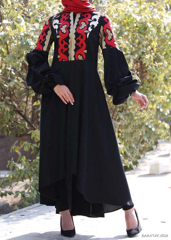 مدل مانتو مشکی شیک و رسمی - اسپرت - لاکچری - ساده و جدید